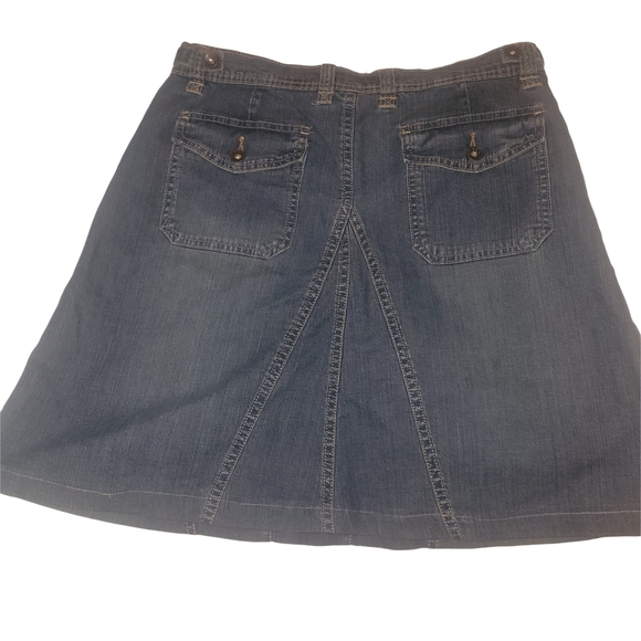Jones & Co. Denim A-Line Skirt 10 - Picture 4 of 4